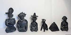 Vintage Mayan Chess Set