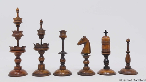 SEarly Antique Central European Selenus Chess Set
