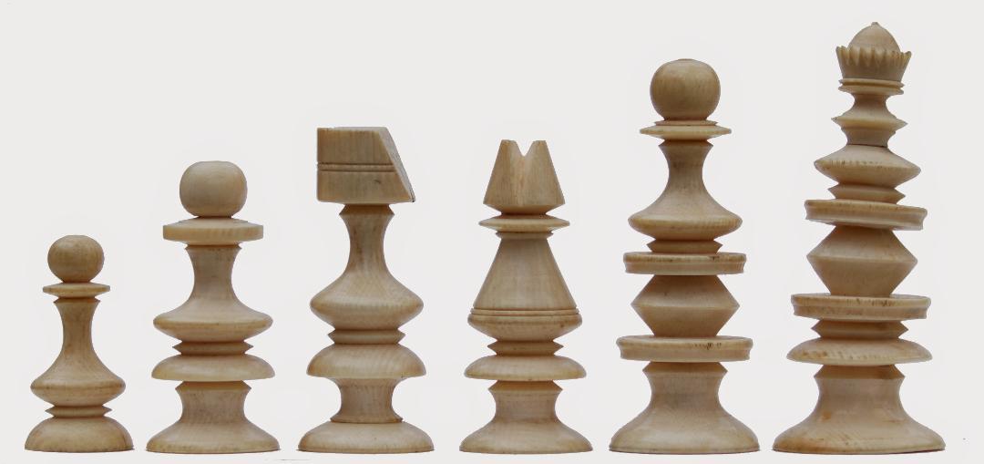 Antique English Chess Set