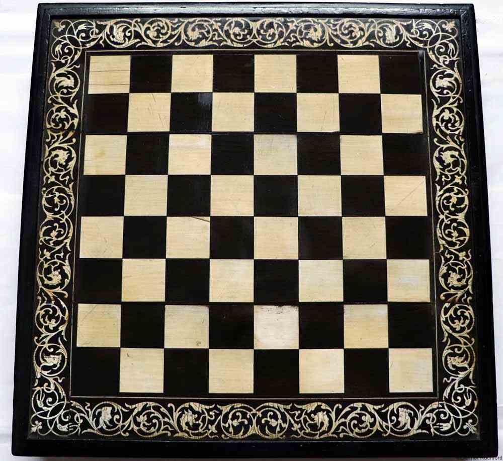 Antique Augsburg chessboard