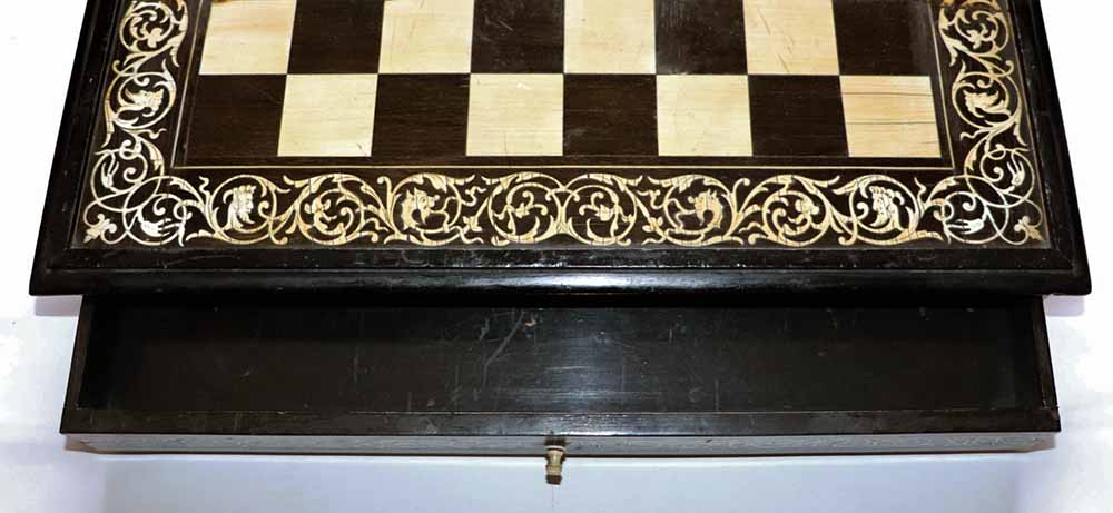 Antique Augsburg chessboard