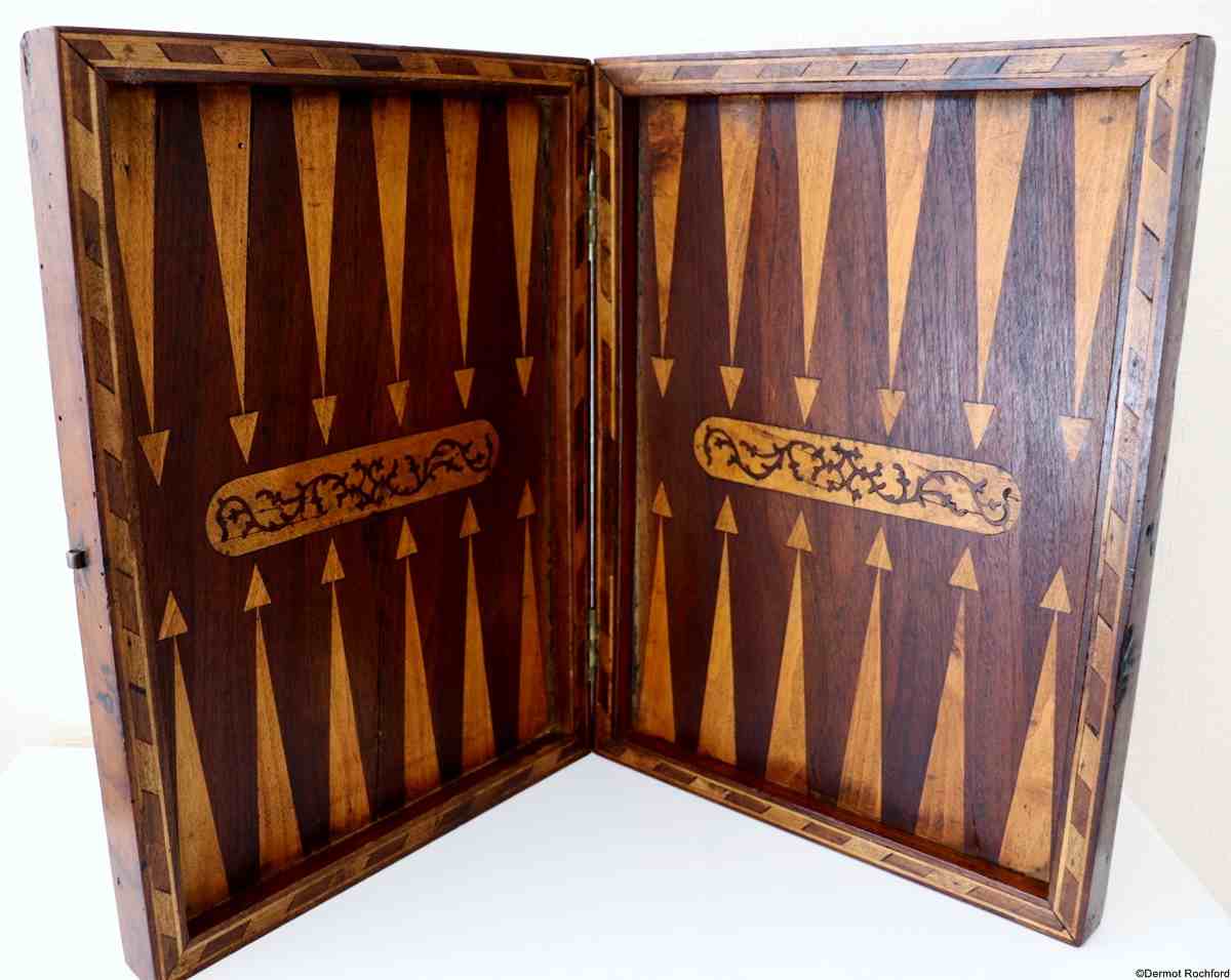 17th Century Italian Inlaid Gamesbox Chessboard