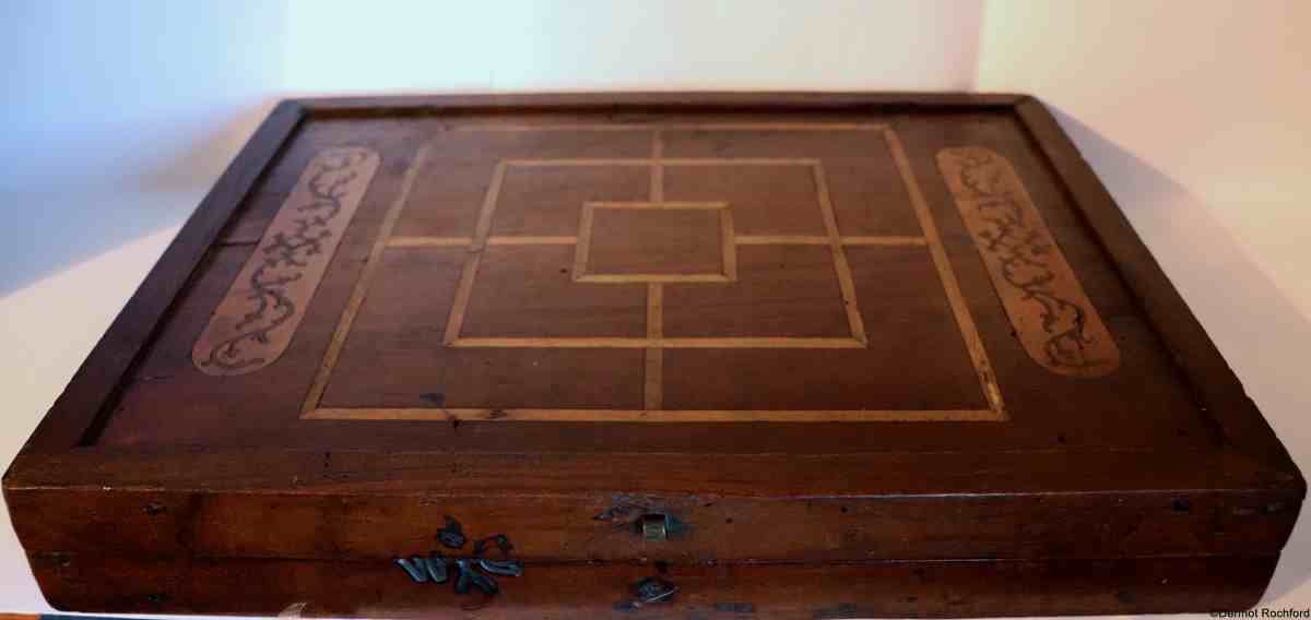 17th Century Italian Inlaid Gamesbox Chessboard