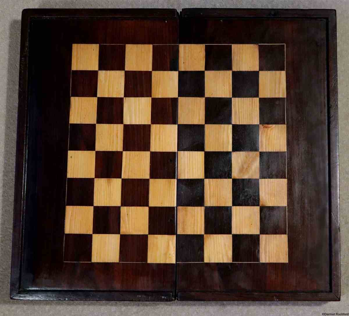 Antique Anglo Indian Chessboard