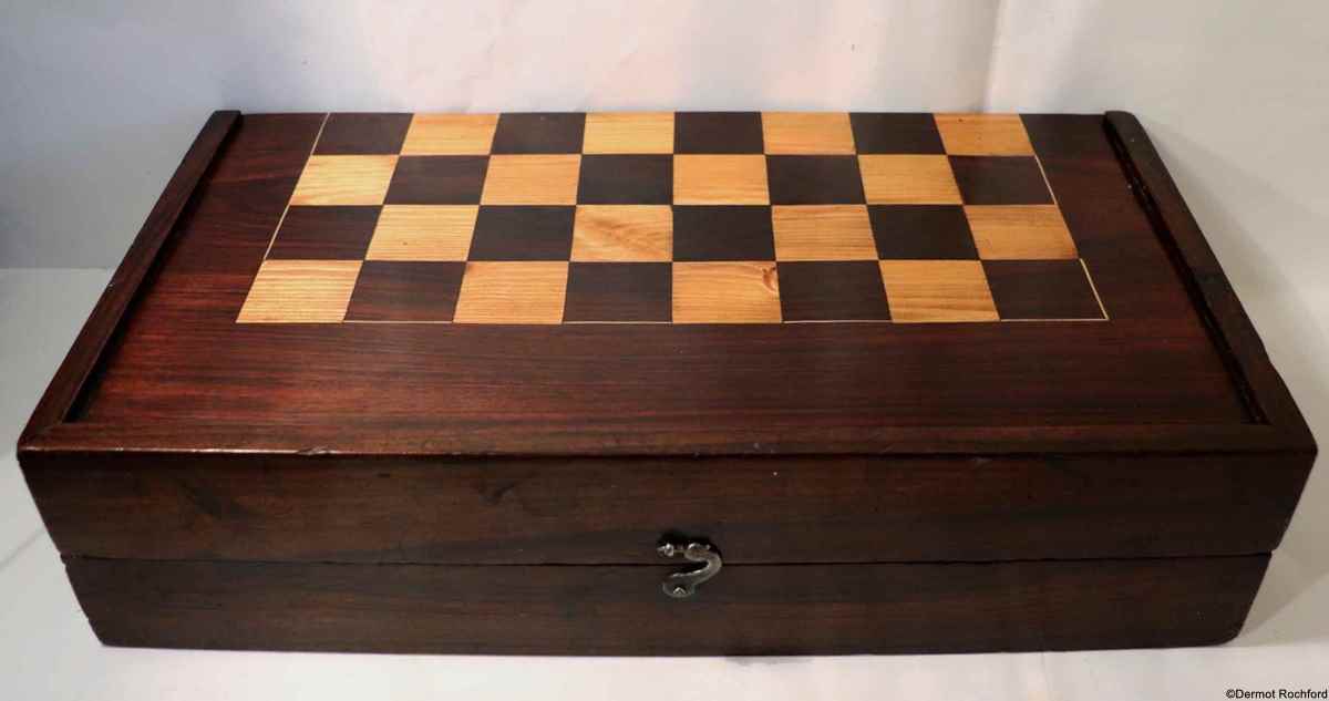 Antique Anglo Indian Chessboard