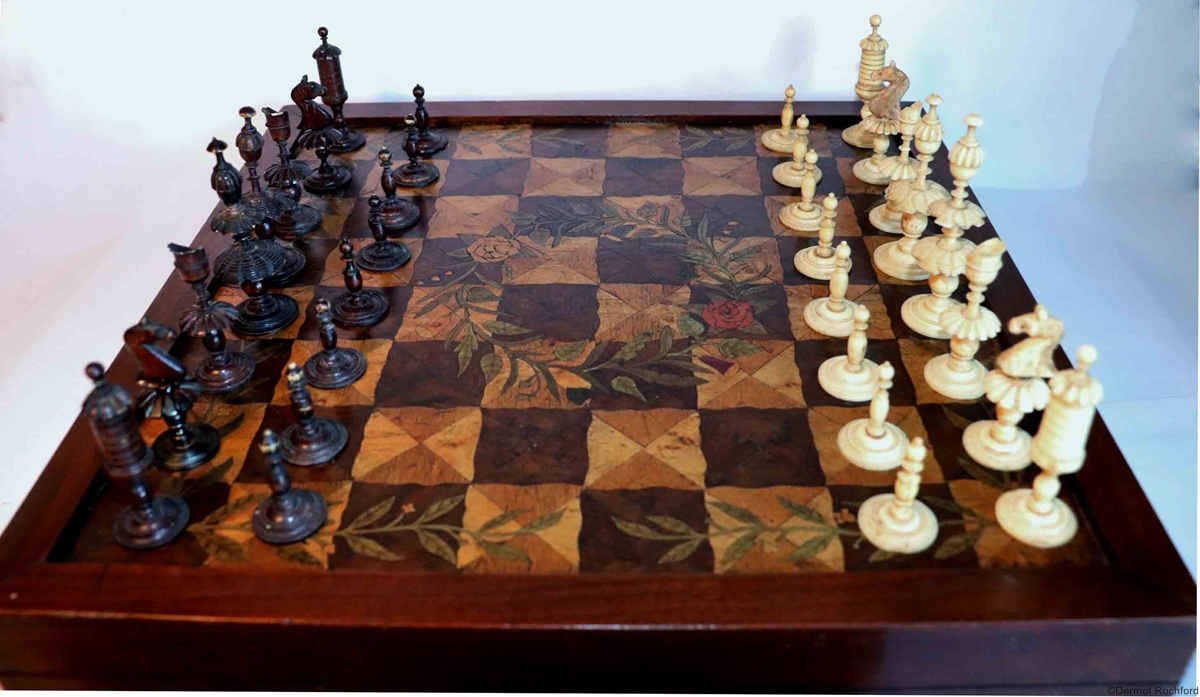 Antique Italin Chess Board