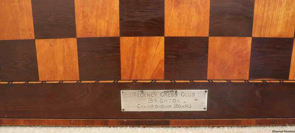 Antique English chessboard