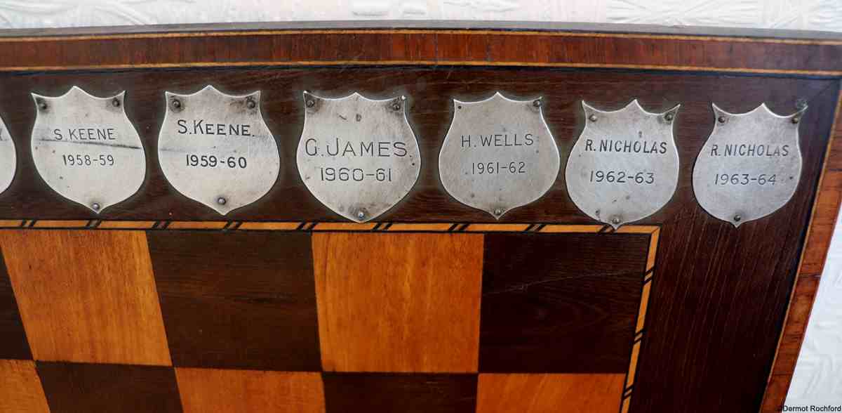 Antique English chessboard