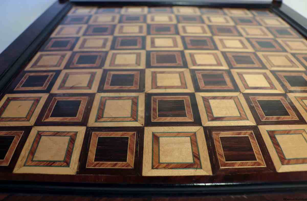 Antique Chess and Backgammon Board