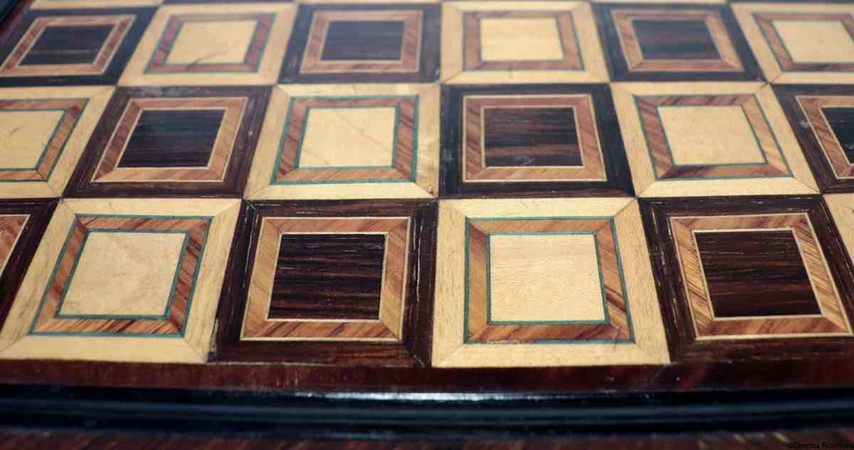 Antique Chess and Backgammon Board