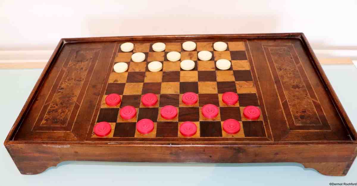 Fine 18th century reversible fruitwood backgammon and chess boards