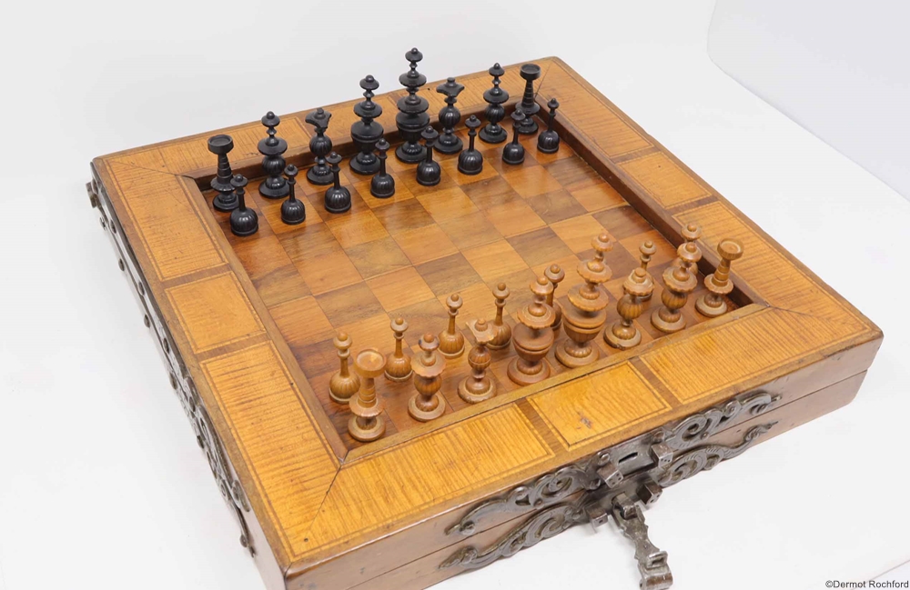 Antique German chessboard