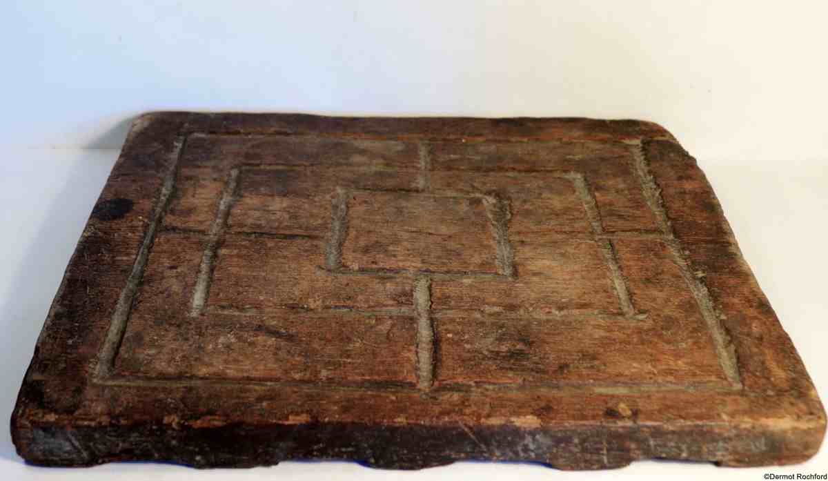 Ealry Antique Carved ChessBoard