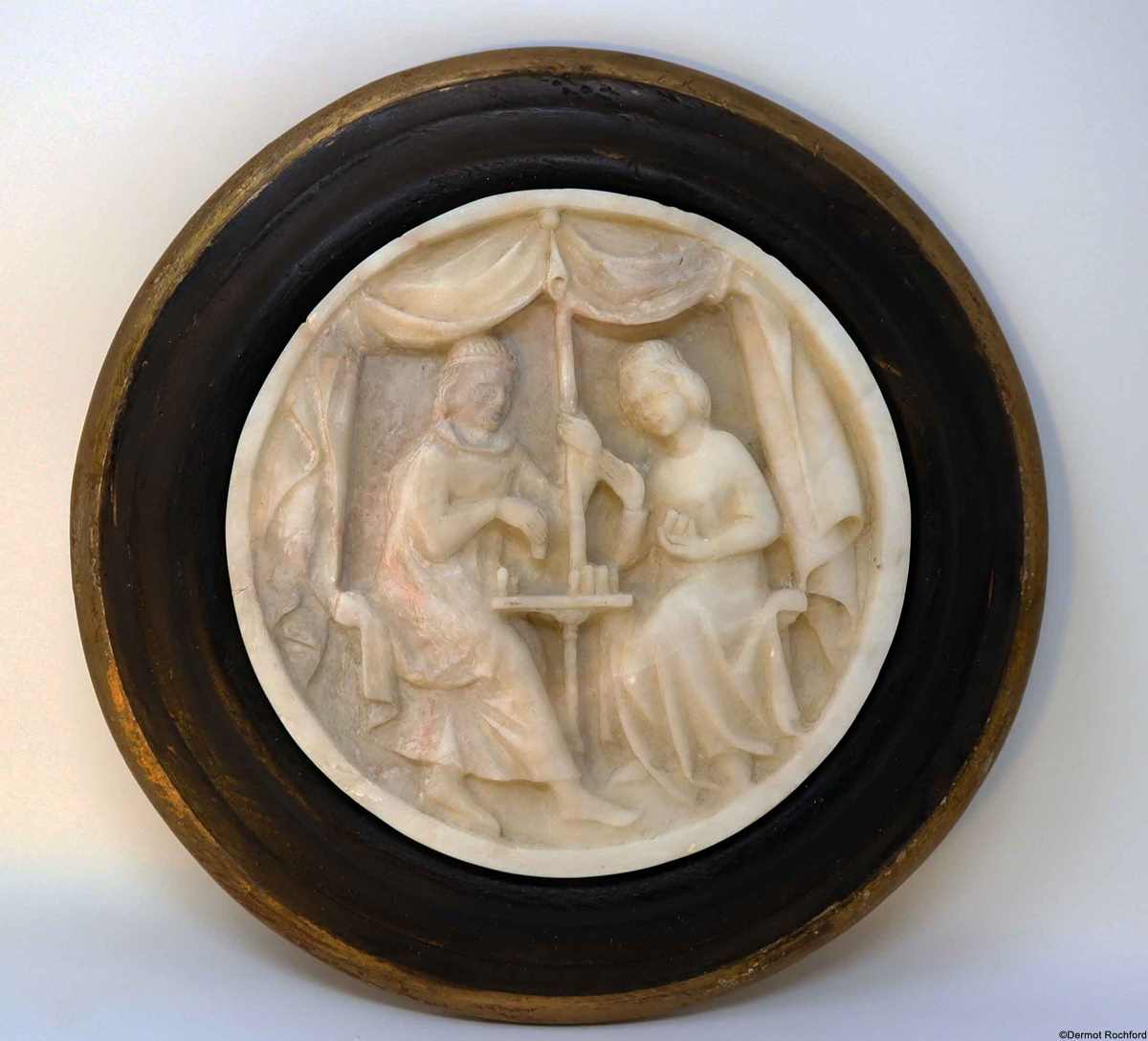 Alabaster Chess Plaque