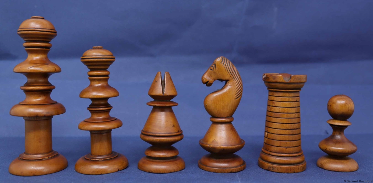 Early Antique English Chess Set