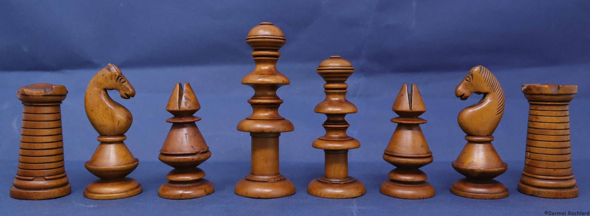 Early Antique English Chess Set