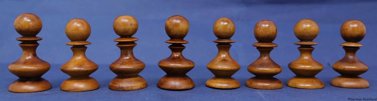 Early Antique English Chess Set