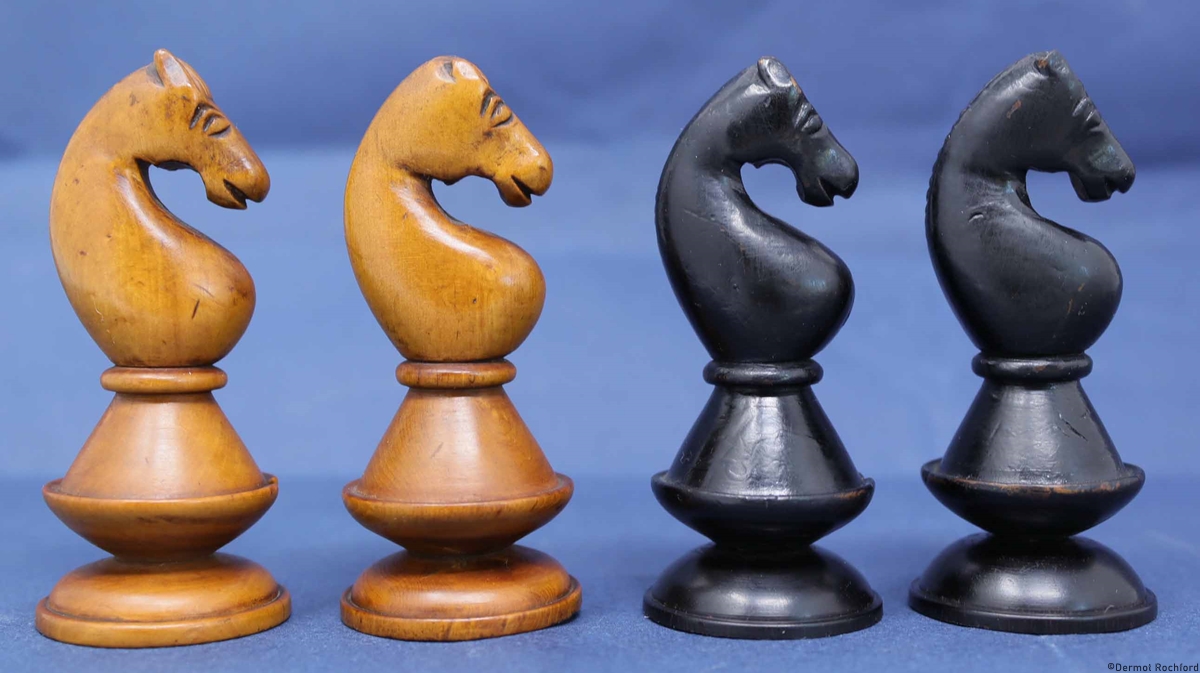 Early Antique English Chess Set