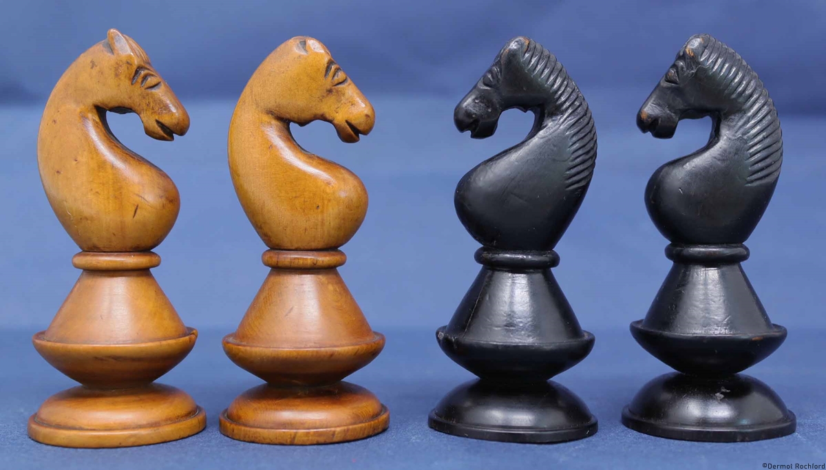 Early Antique English Chess Set