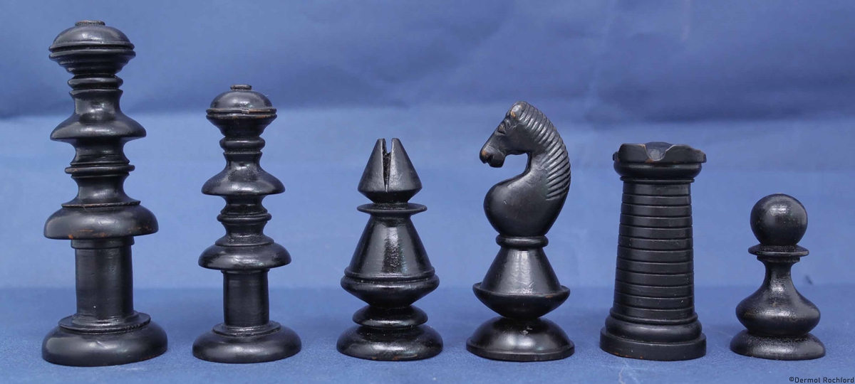 Early Antique English Chess Set