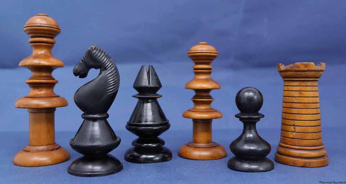 Early Antique English Chess Set