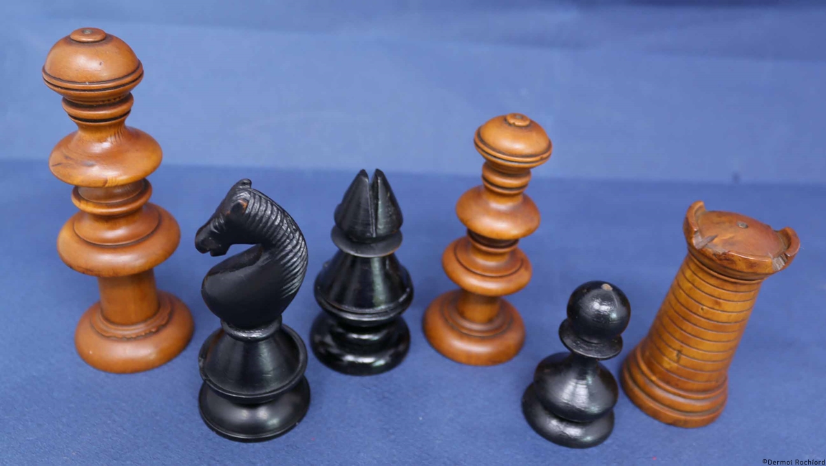 Early Antique English Chess Set