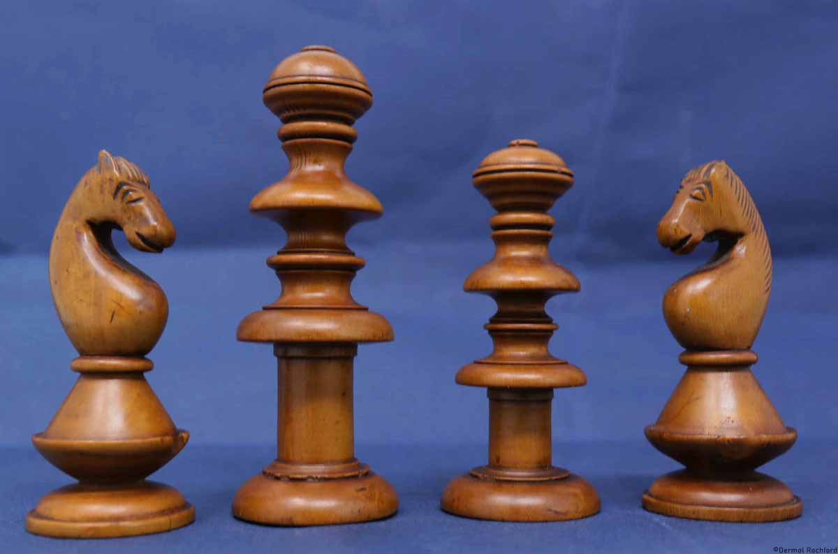 Early Antique English Chess Set