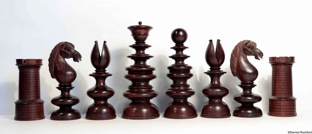 Antique Calvert Chess Set