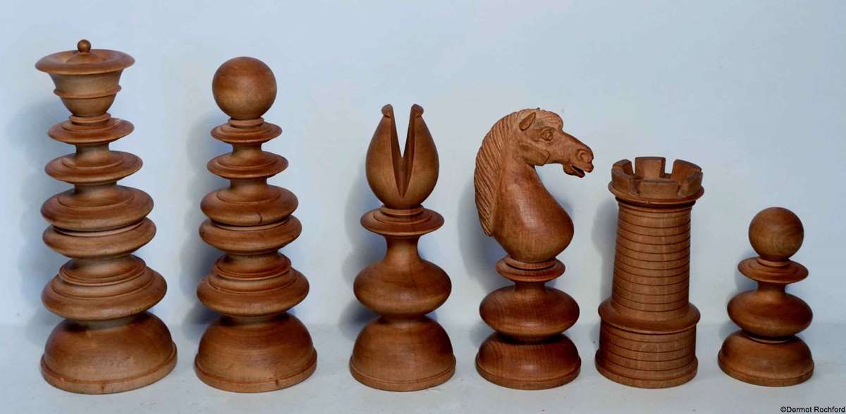 Antique Calvert Chess Set