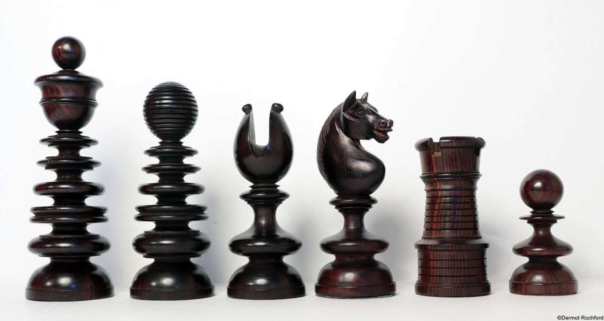 Antique Calvert Chess Set