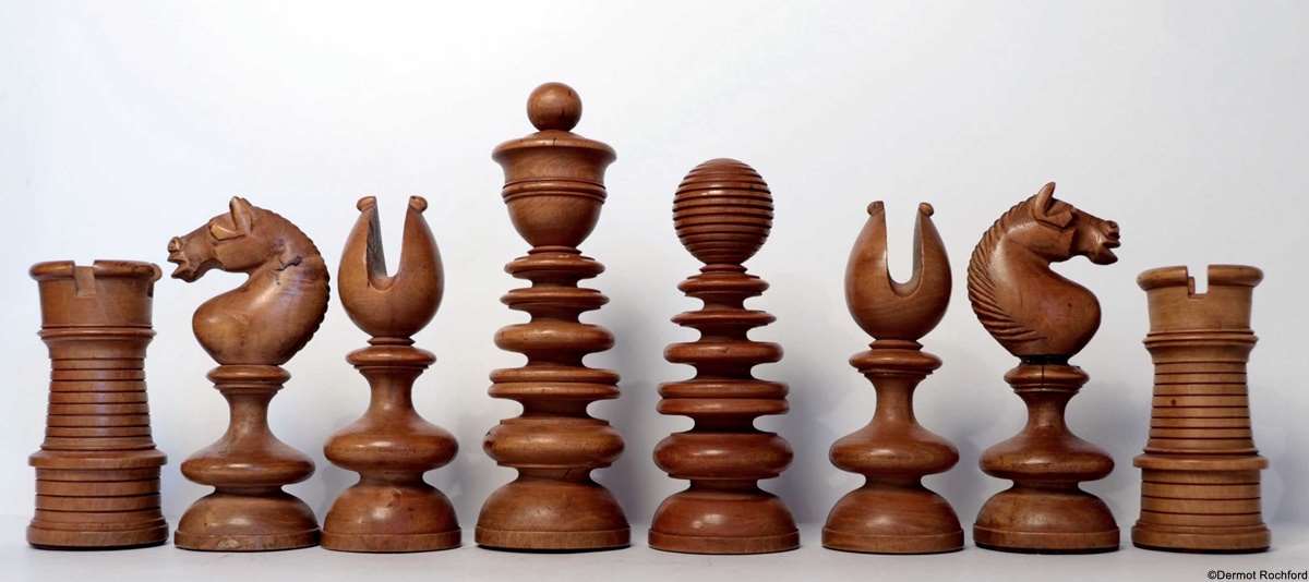 Antique Calvert Chess Set