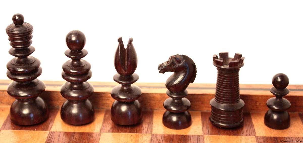 Antique Calvert Traveler Chess Set