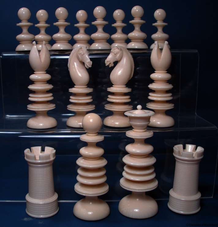 Antique Calvert Chess Set