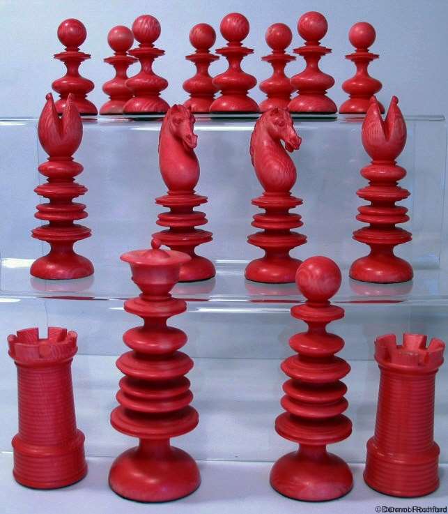 Antique Calvert Chess Set