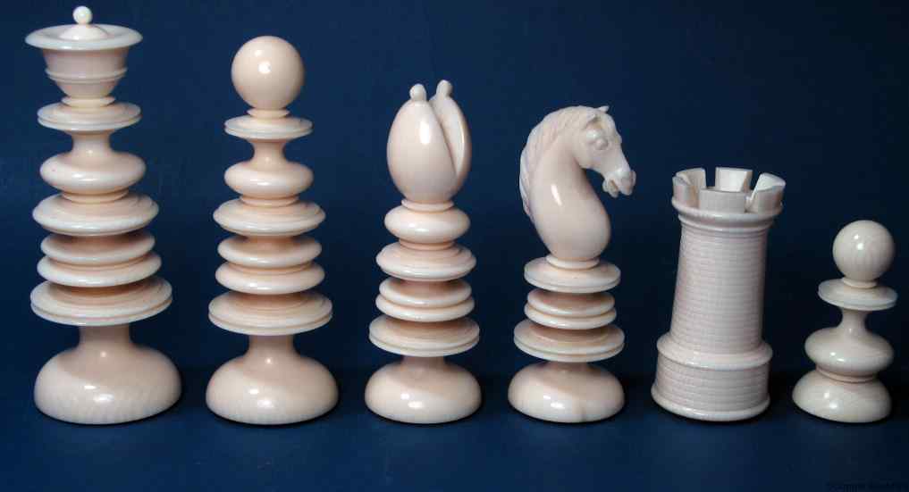 Antique Calvert Chess Set