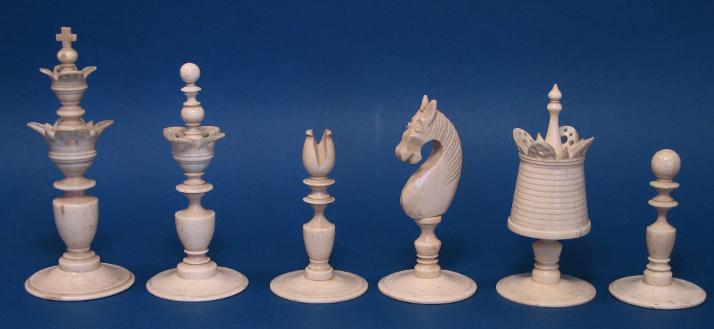  Early Antique Chess Set