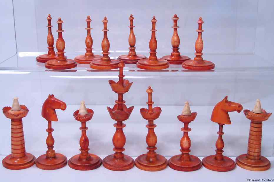 Antique Danish Chess Set