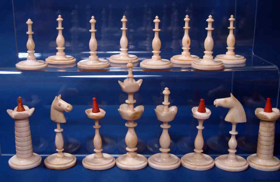 Antique Danish Chess Set