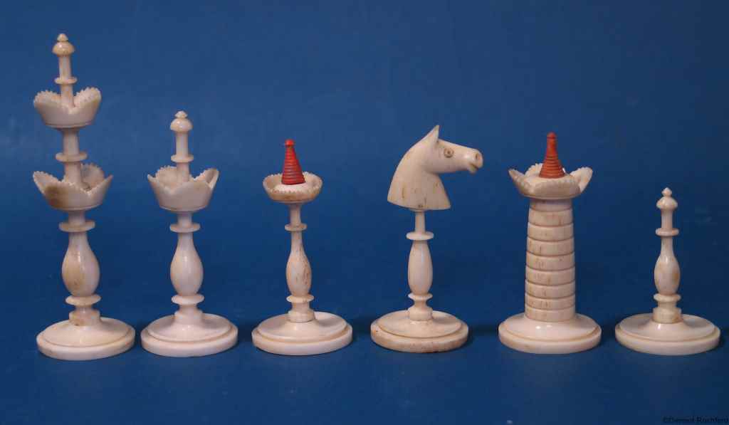 Antique Danish Chess Set