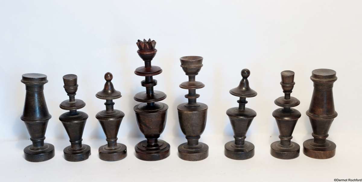 Antique French Directoire Chess Set