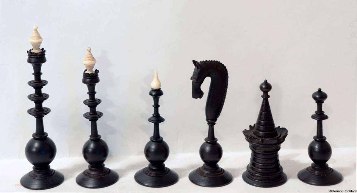 Antique Dutch Chess Set