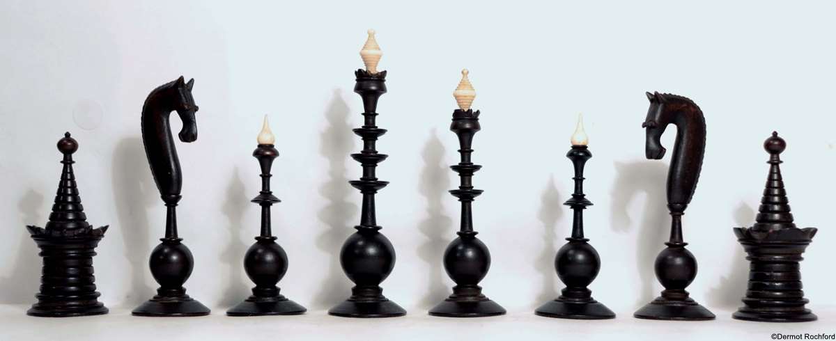 Antique Dutch Chess Set