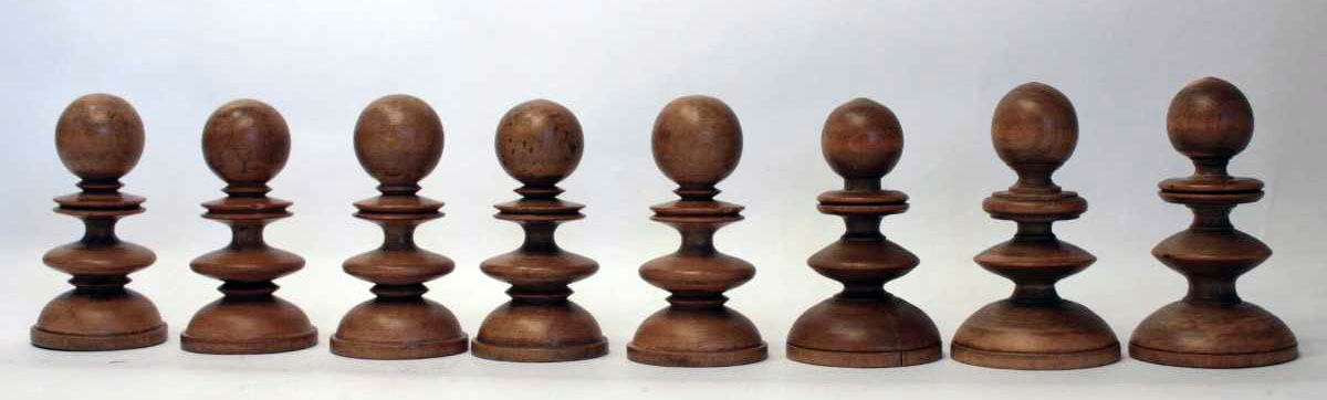 Antique English Chess Set