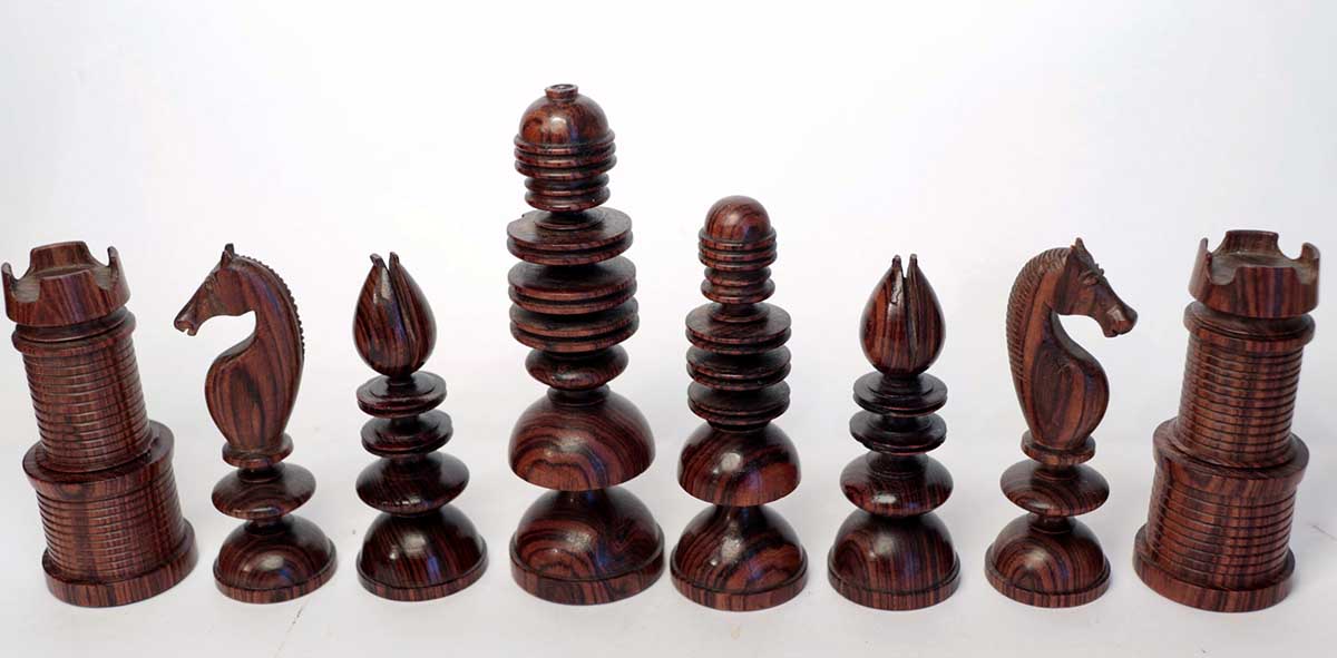 Antique English Chess Set