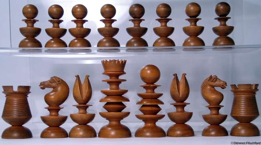 Antique English Chess Set