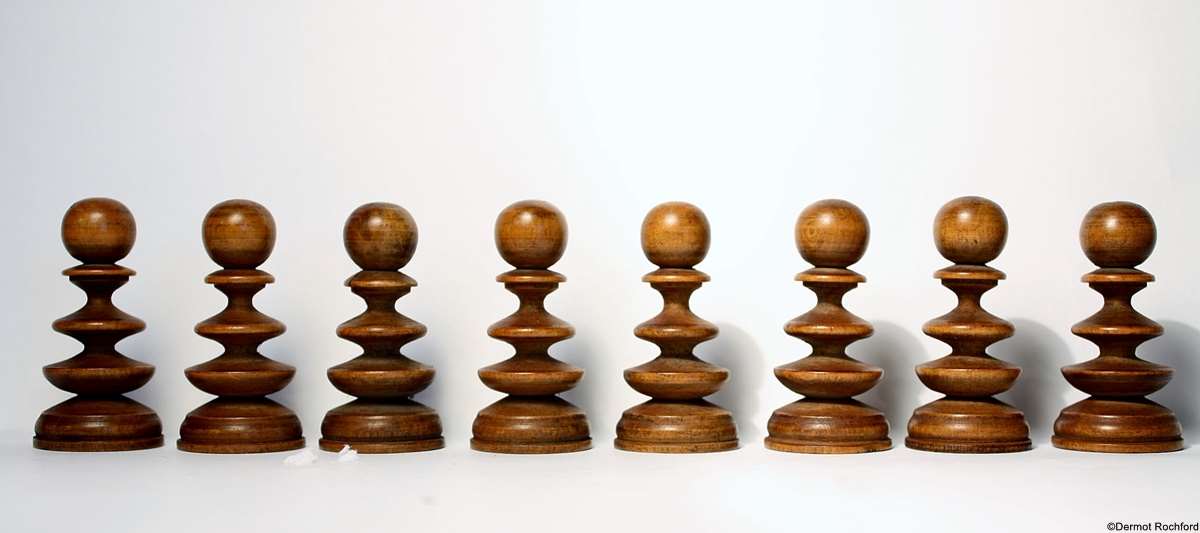 antique English chess set