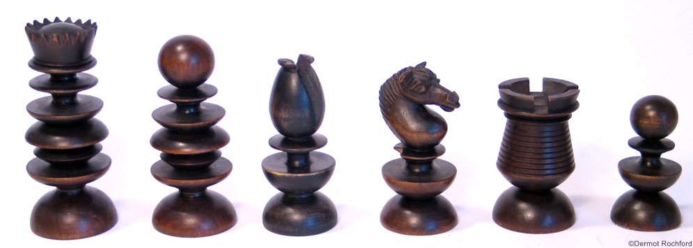 Antique English Chess Set