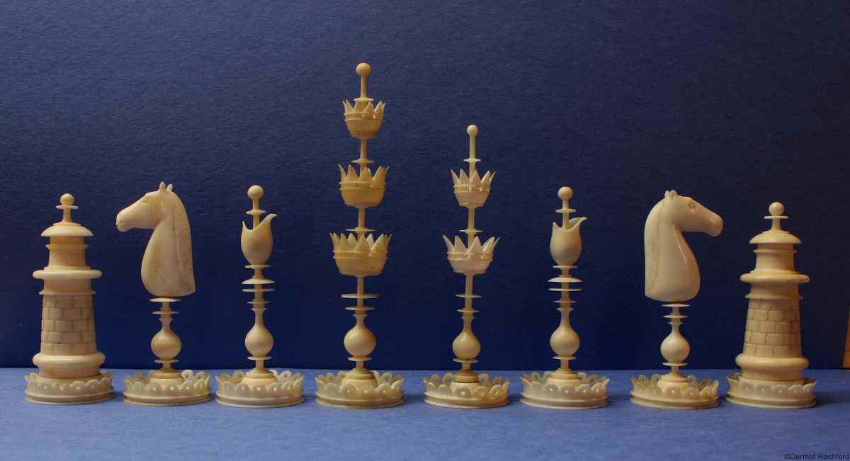 Antique Edel Chess Set