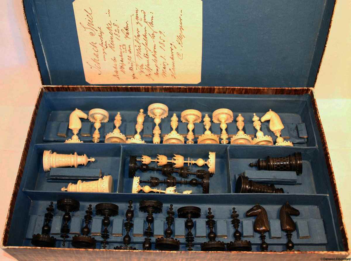 Antique Edel Chess Set