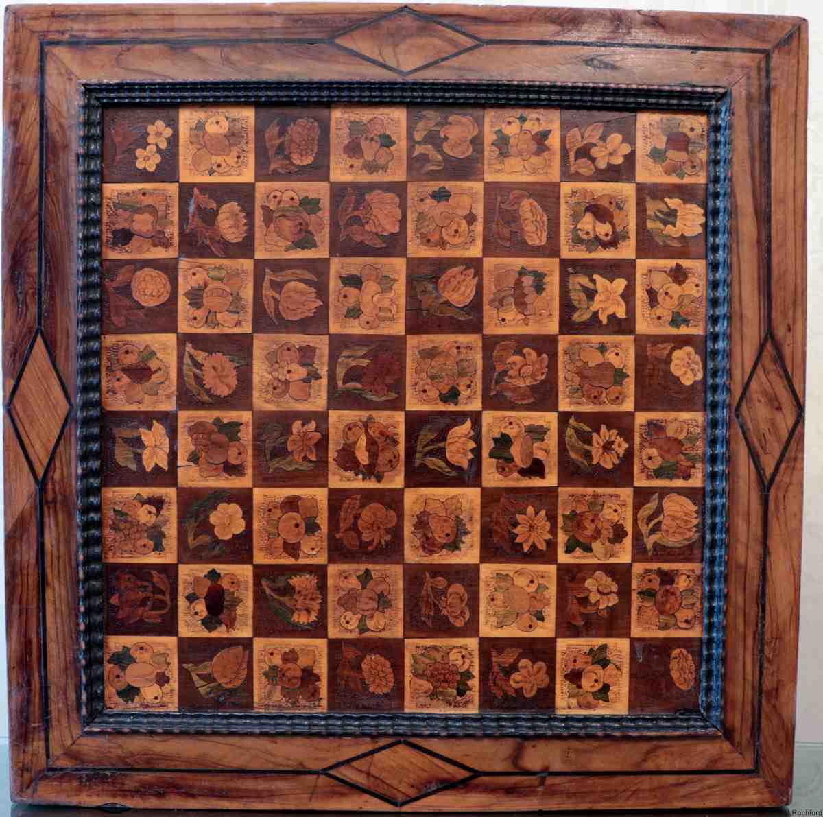 Antique Eger Games Box Chess